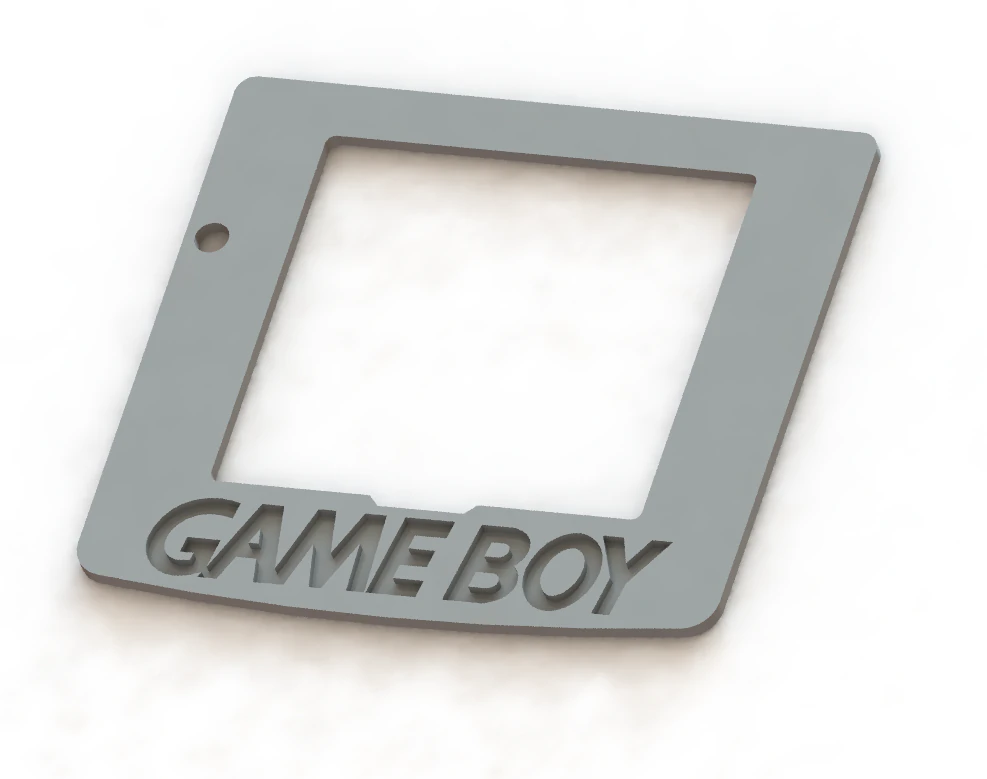 GAMEBOY COLOR FRONT SCREEN FRAME - 3DPRINT READY 3D Print Model .c4d .max .obj .3ds .fbx .stl .blend