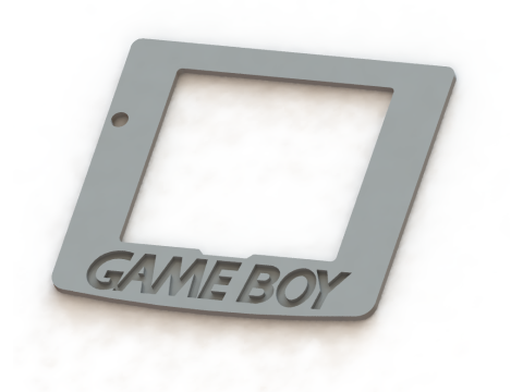 GAMEBOY COLOR FRONT SCREEN FRAME - 3DPRINT READY Modelo de Impressão 3D
