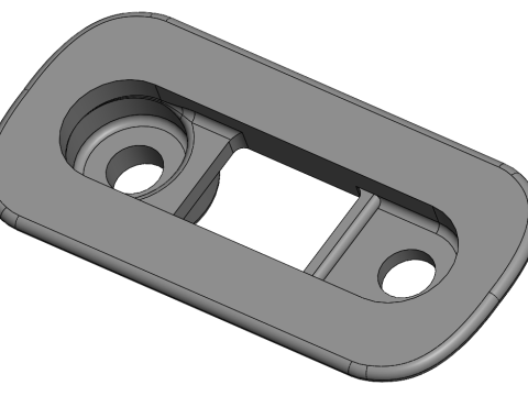 Bumper Retaining Clip - Front - Golf Mk2 1990-1992 Jetta 1990-1992 - 165 807 193 B 3D मॉडल
