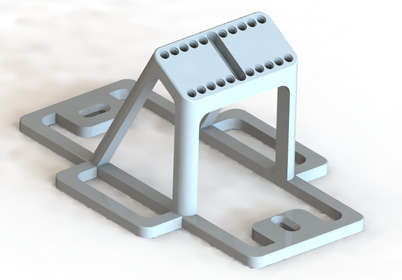 Supporto da parete angolato per le Supercar LEGO Technic 1-8 Modello di stampa 3D .c4d .max .obj .3ds .fbx .stl .blend