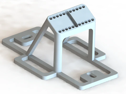 Kątowy uchwyt ścienny na biurko do supersamochodów LEGO Technic 1-8 Model do druku 3D