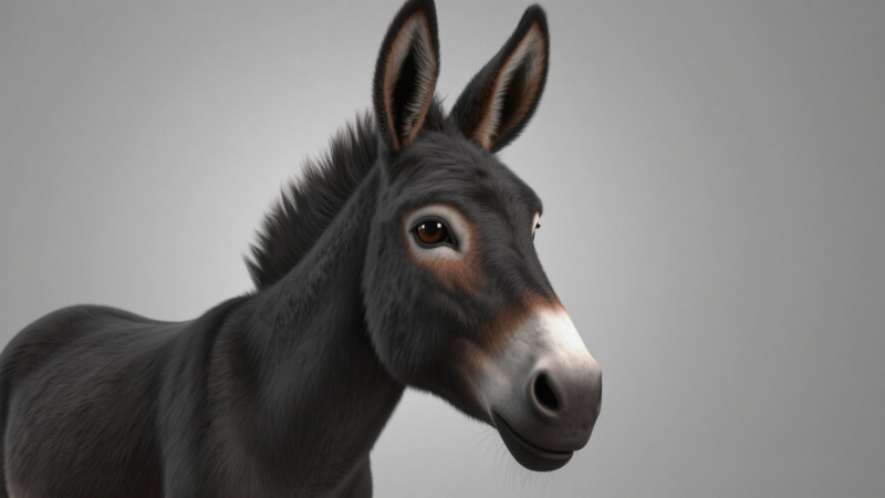 Rigged Donkey with 4K Textures and Animations 3D मॉडल .c4d .max .obj .3ds .fbx .stl .blend