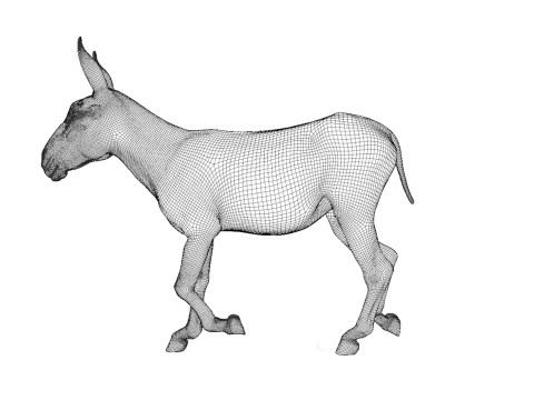 Rigged Donkey with 4K Textures and Animations 3D मॉडल