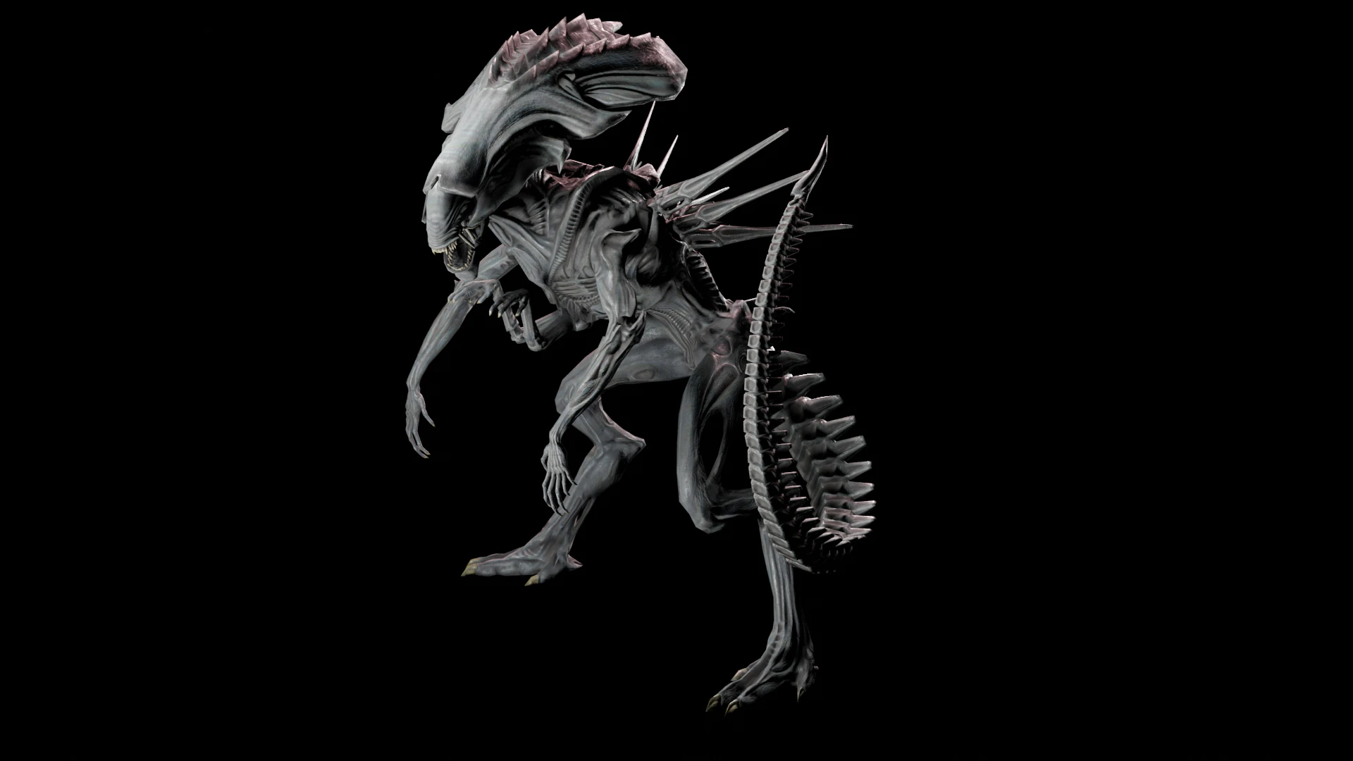 Ksenomorf Krali&ccedil;e te&ccedil;hizatı 3D Model .c4d .max .obj .3ds .fbx .stl .blend 