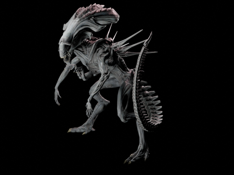 Xenomorph Queen rig 3D Модель