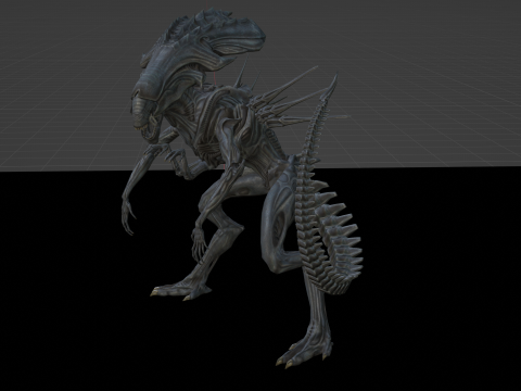 Xenomorph Queen rig 3D Модель