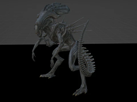 Ksenomorf Krali&ccedil;e te&ccedil;hizatı 3D Model