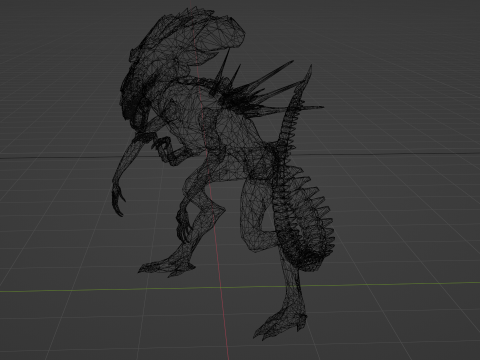 Xenomorph Queen rig 3D Модель