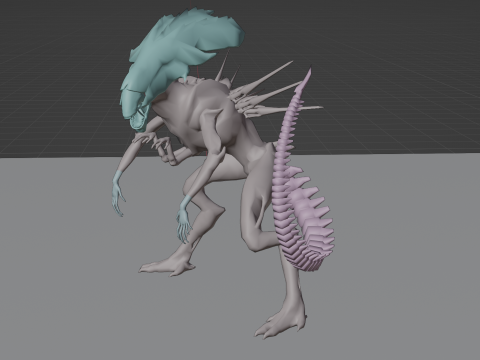 Xenomorph Queen rig 3D Модель