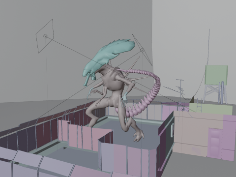 Xenomorph Queen rig 3D Модель