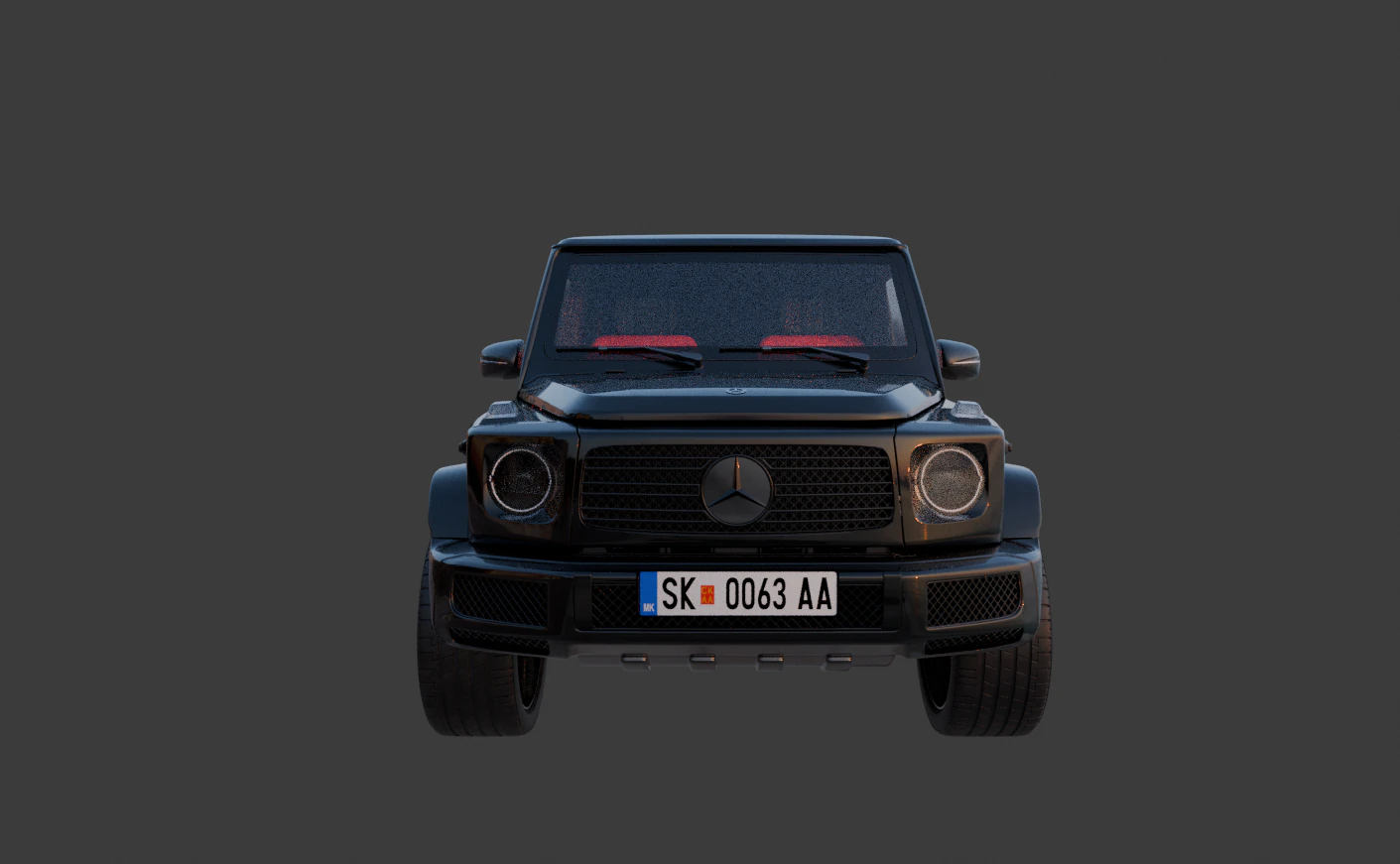Mercedes G63 AMG 3D Model .c4d .max .obj .3ds .fbx .stl .blend