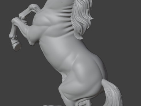 Rearing Horse Sculpture Modelo de impresión 3D