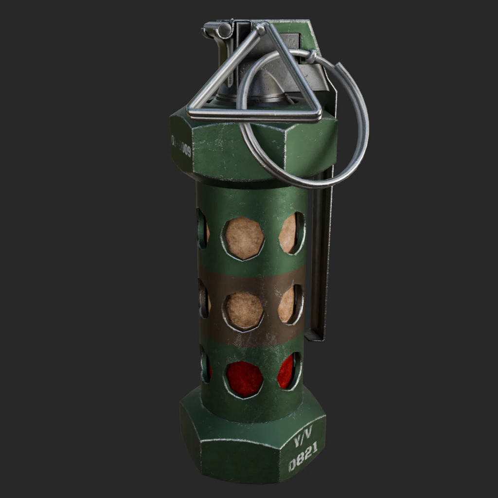 Granata accecante Modello 3D .c4d .max .obj .3ds .fbx .stl .blend 