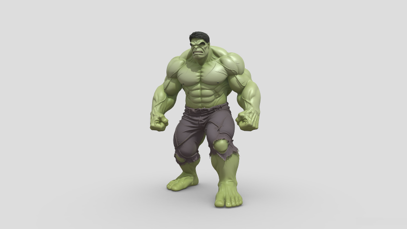 High poly The Hulk character 3Dモデル .c4d .max .obj .3ds .fbx .stl .blend 