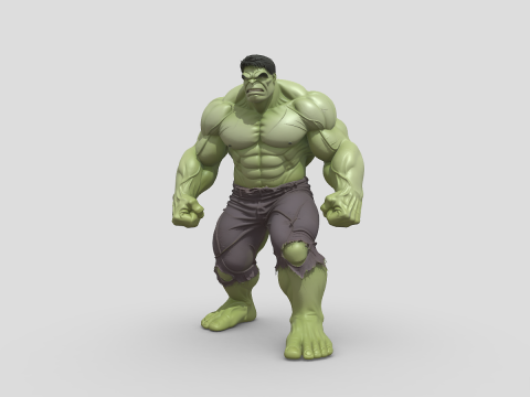 High poly The Hulk character 3Dモデル