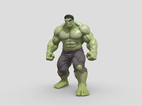 Personaje de alta poli El Hulk Modelo 3D