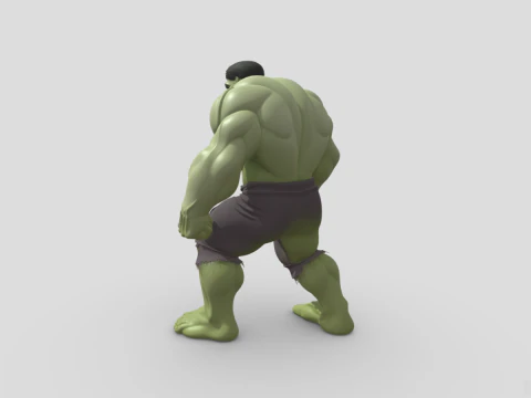 High poly The Hulk character 3D Model