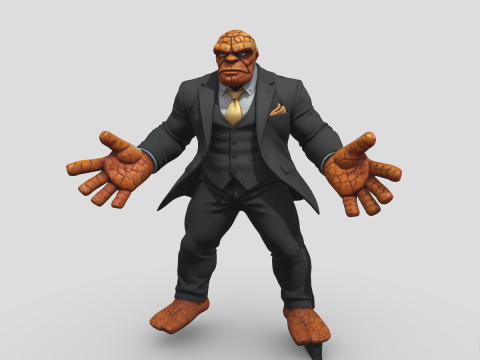 The Thing from Fantastic Four 3Dモデル