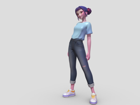 K Pop Demon Hunters Zoey 3Dモデル