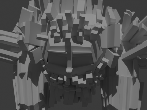 Кам'яний голем 3D Модель