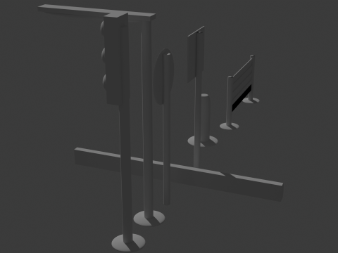 Товары для дороги 3D Модель