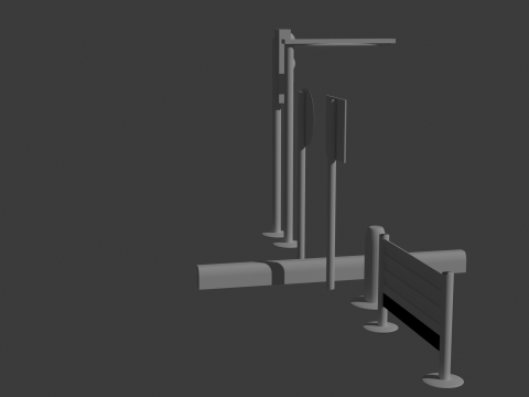 Товары для дороги 3D Модель