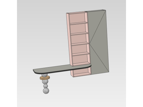 Wardrobe daughters room Modelo 3D