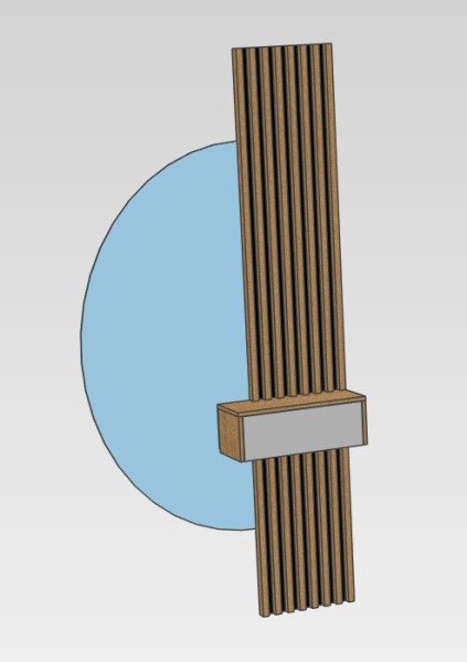 Listwy z lustrem do przedpokoju Model 3D .c4d .max .obj .3ds .fbx .stl .blend