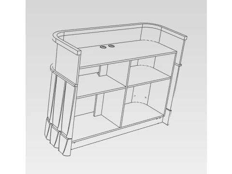 DJ Booth 3D Model