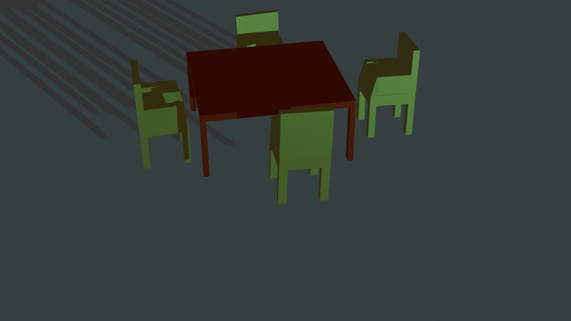 Modern Wooden Dining Table Realistic 3D 모델 .c4d .max .obj .3ds .fbx .stl .blend 