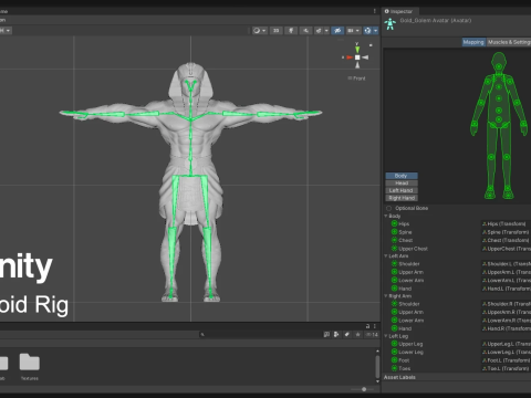 Gold Golem Guard 3D Model