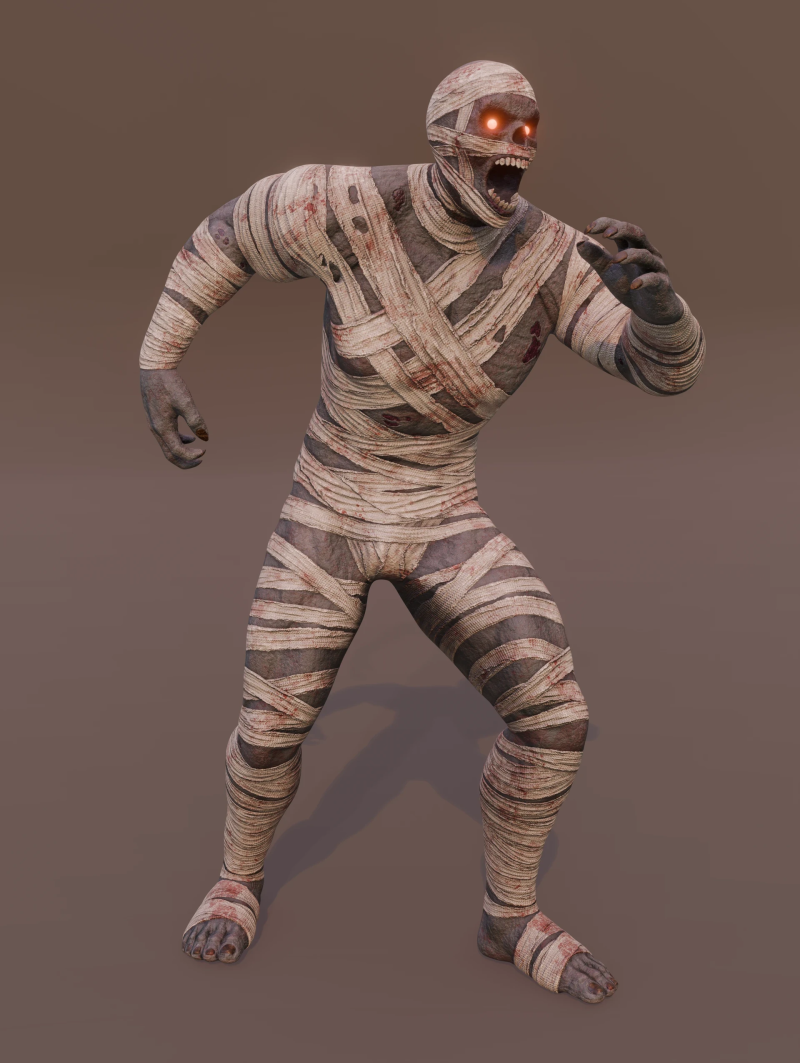 M&uacute;mia gigante Modelo 3D .c4d .max .obj .3ds .fbx .stl .blend 