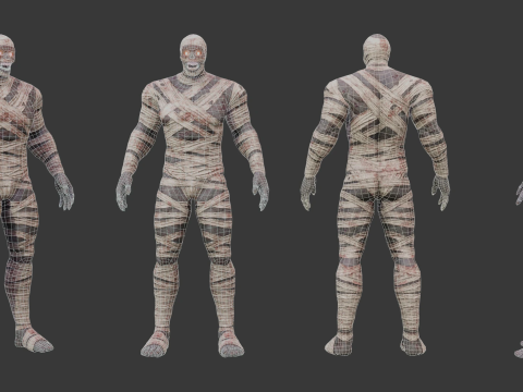 M&uacute;mia gigante Modelo 3D