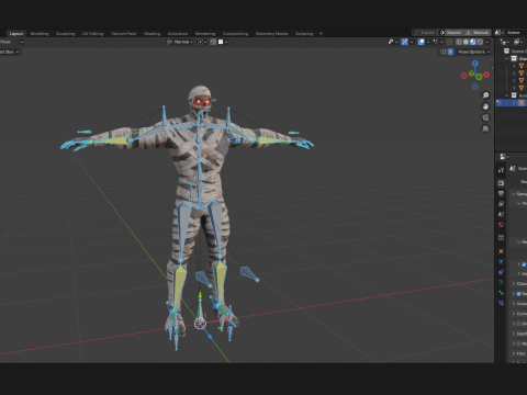 M&uacute;mia gigante Modelo 3D