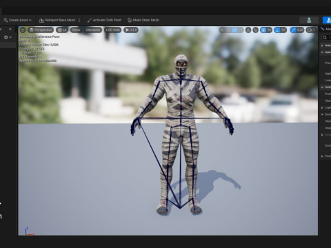 M&uacute;mia gigante Modelo 3D