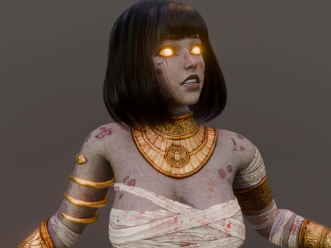 Priest Mummy 3D Model