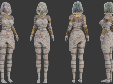 Priest Mummy 3D Model