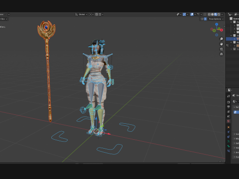 Priest Mummy 3D Model