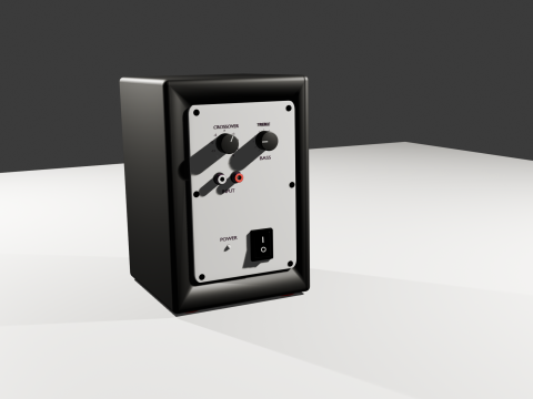 Monitor de estudio profesional Doble va 3D मॉडल