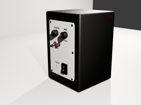 Monitor de estudio profesional Doble va 3D Model