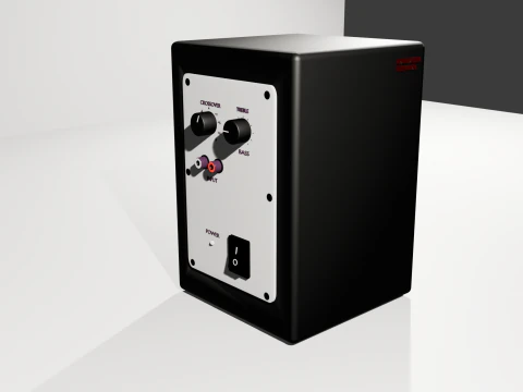 Monitor de estudio profesional Doble va 3D Model