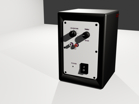 Monitor de estudio profesional Doble va 3D Model