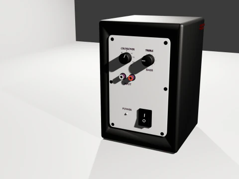 Monitor de estudio profesional Doble va 3D Model