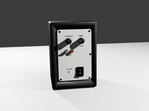 Monitor de estudio profesional Doble va 3D Model