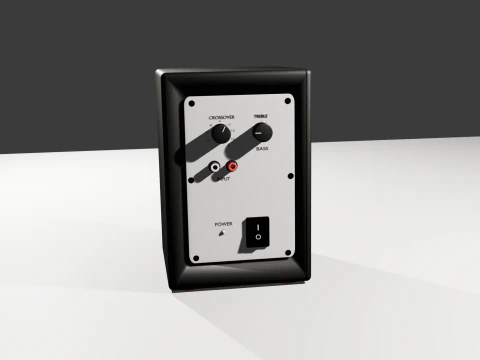 Monitor de estudio profesional Doble va 3D Model