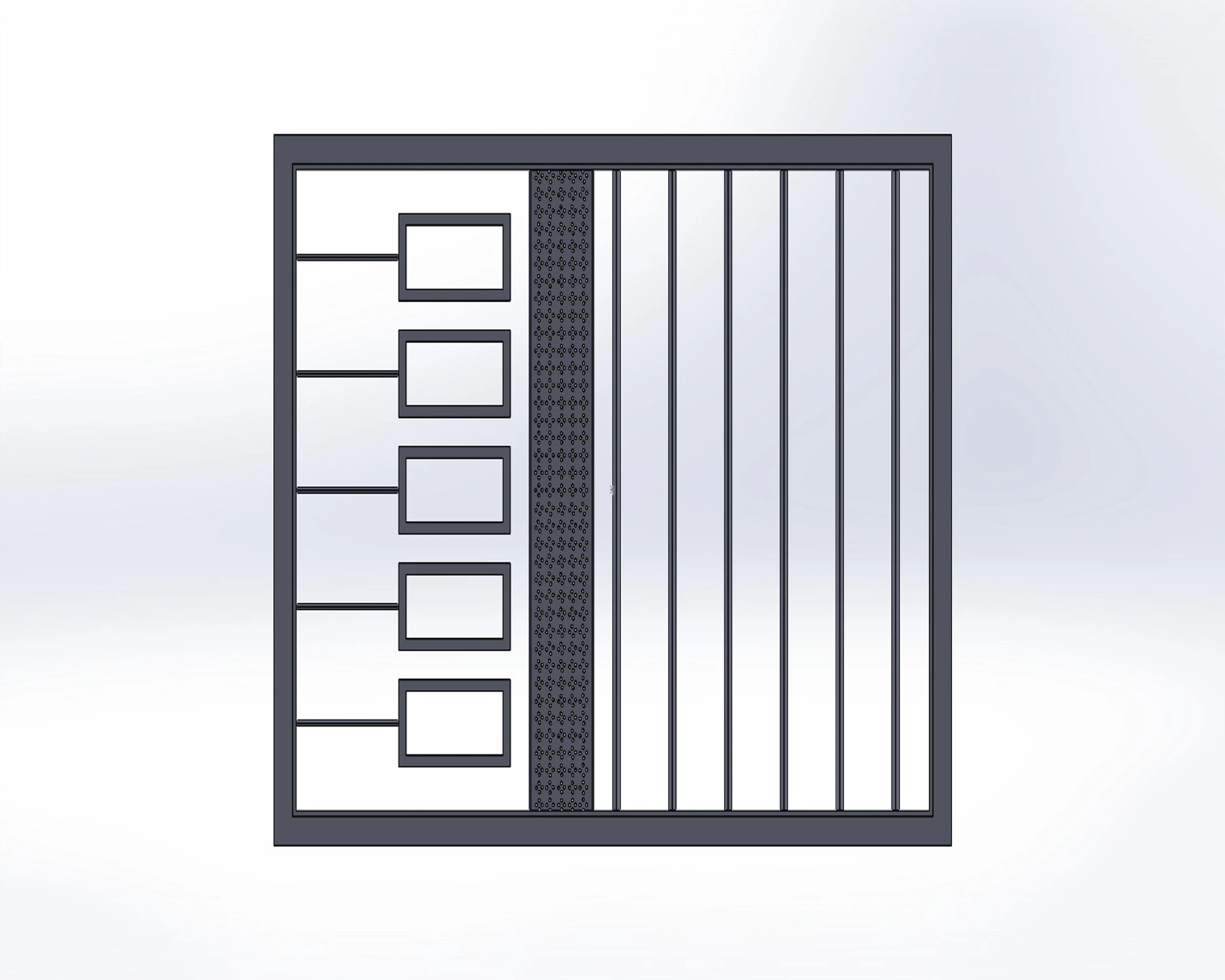 Modern Window 6x4 frame 3D Model .c4d .max .obj .3ds .fbx .stl .blend 