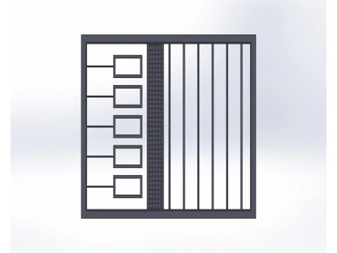 Modern Window 6x4 frame 3D Model