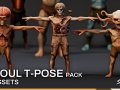 Complete Ghoul T-Pose Pack T Modèle 3D