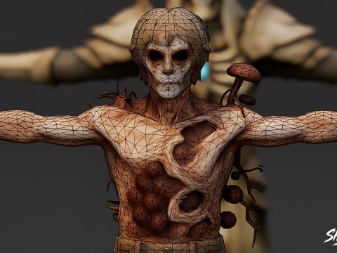 Paquete completo Ghoul T-Pose T Modelo 3D