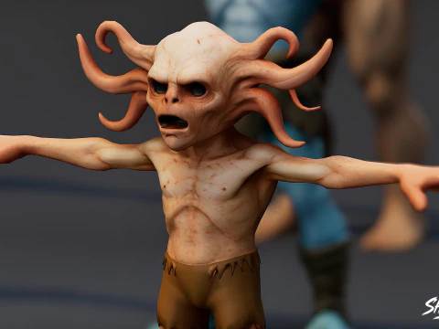Complete Ghoul T-Pose Pack T 3D Model